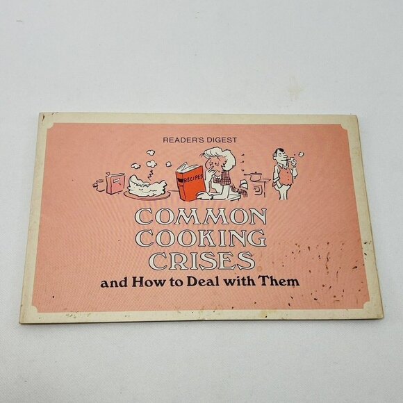 Reader Digest Cookbook Common Cooking Crises Book Guide Handbook Cartoon Picture - Picture 1 of 10